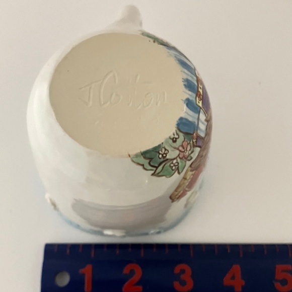 Folklorica Hand Painted Owl Tea Time Cup with Saucer by Artist Jean Cotton - Picture 7 of 15